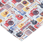 Music Birthday Party Cloud Table Runner Kurzer Tischläufer (Ecke)