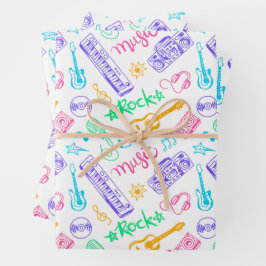 Music Birthday Party Geschenkpapier Set