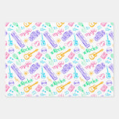 Music Birthday Party Geschenkpapier Set (Vorderseite)