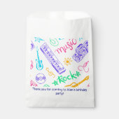 Music Birthday Party Geschenktütchen (Vorderseite)