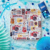 Music Birthday Party Instruments Pappteller (Party)