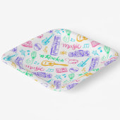 Music Birthday Party Pappteller (Gewinkelt)