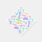 Music Birthday Party Serviette (Ecke)