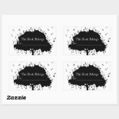 Music Book Label Rechteckiger Aufkleber (Blatt)