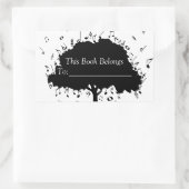 Music Book Label Rechteckiger Aufkleber (Tasche)