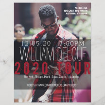 Music, Book, Tour, Band, Author Flyer