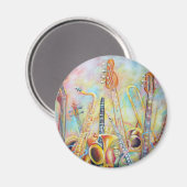 Music Bouquet Magnet (Vorderseite/Rückseite)