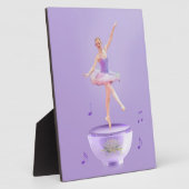 Music Box Ballerina individuell anpassbar Fotoplatte (Seite)
