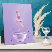 Music Box Ballerina individuell anpassbar Fotoplatte (Seite)