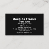 Music Business Card 2 Visitenkarte (Rückseite)