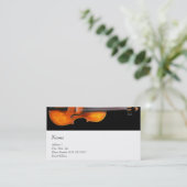 Music Business Card für Violine Visitenkarte (Stehend Vorderseite)