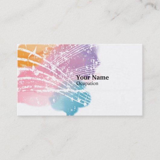 Music Business Card Visitenkarte (Vorderseite)