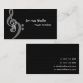 Music Business Card Visitenkarte (Vorne/Hinten)