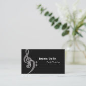Music Business Card Visitenkarte (Stehend Vorderseite)