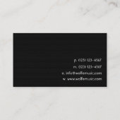 Music Business Card Visitenkarte (Rückseite)