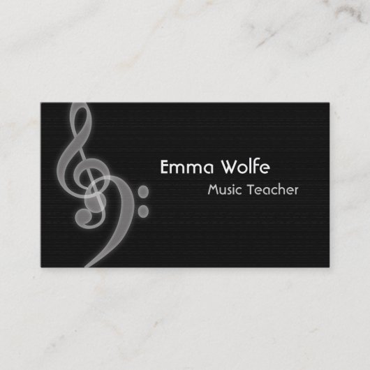 Music Business Card Visitenkarte (Vorderseite)
