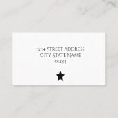 Music Business Cards Musiklehrer Visitenkarte (Rückseite)