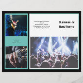 Music Business Trifold Photo Collage Flyer (Vorne)