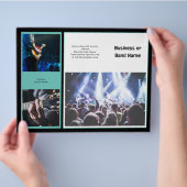 Music Business Trifold Photo Collage Flyer (Hand)