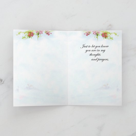 Music Butterfly Denken Sie an Sie Karte (Innenseite)