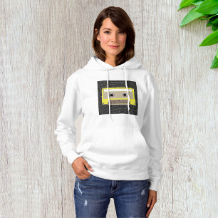 Music Cassette Womens Hoodie