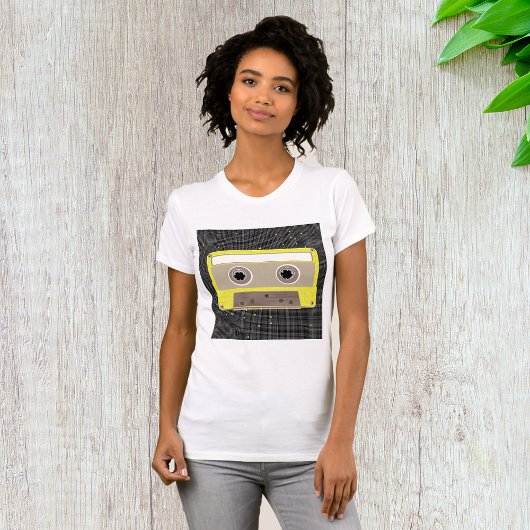Music Cassette Womens T - Shirt