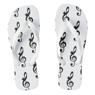 Music Cat Clef Badesandalen