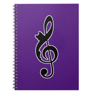 Music Cat Clef Notizblock