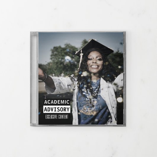 Music CD Album Cover Booklet Blue Abschluss Dreifach Gefaltete Ankündigung (Cover)