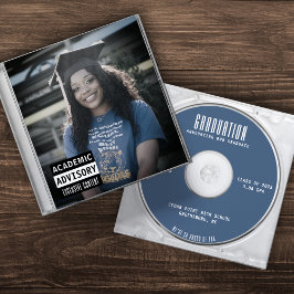 Music CD Case Album Cover Blue Abschluss Ankündigung