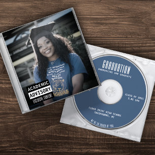 Music CD Case Album Cover Blue Abschluss Ankündigung