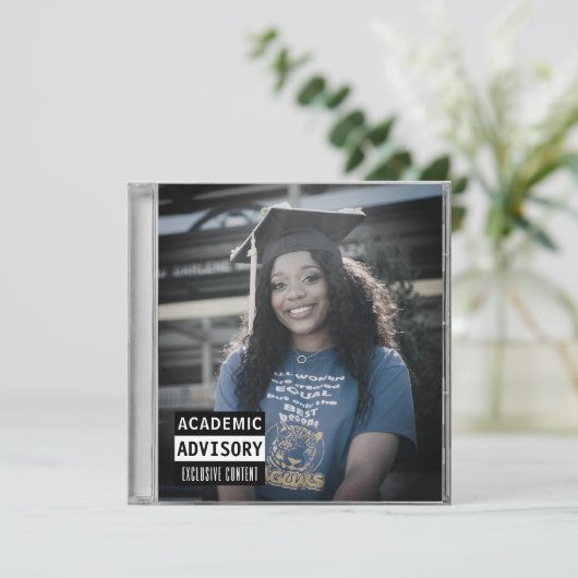 Music CD Case Album Cover Blue Abschluss Ankündigung (Stehend Vorderseite)