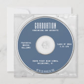 Music CD Case Album Cover Blue Abschluss Ankündigung (Rückseite)