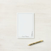 Music Cello Violin Minimalistisch Moderne Illustra Post-it Klebezettel (Auf Schreibtisch)