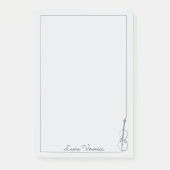 Music Cello Violin Minimalistisch Moderne Illustra Post-it Klebezettel (Vorderseite)