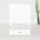 Music Christmas Card Red Feiertagskarte (Rückseite)