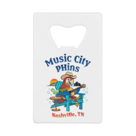 Music City Phins Kreditkarte SS Flasche Opener Geldbeutel Flaschenöffner