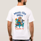 Music City Phins Men's Back Logo T - Shirt (Rückseite)