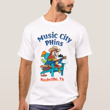 Music City Phins Men's Front Logo T - Shirt