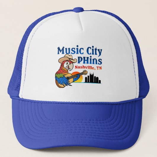 Music City Phins Trucker Hat Truckerkappe (Vorderseite)