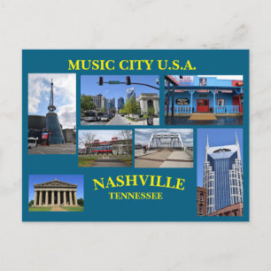 MUSIC CITY USA Postkarte