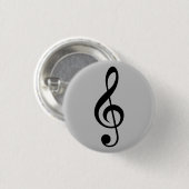 Music Clef Abzeichen Button (Vorne & Hinten)