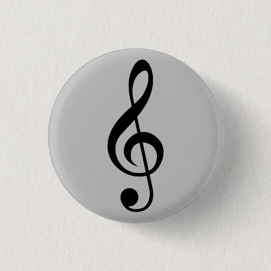 Music Clef Abzeichen Button (Vorderseite)