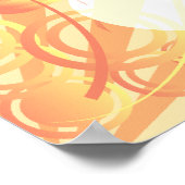 Music Clef Bat Mitzvah Sign-In Poster (Ecke)