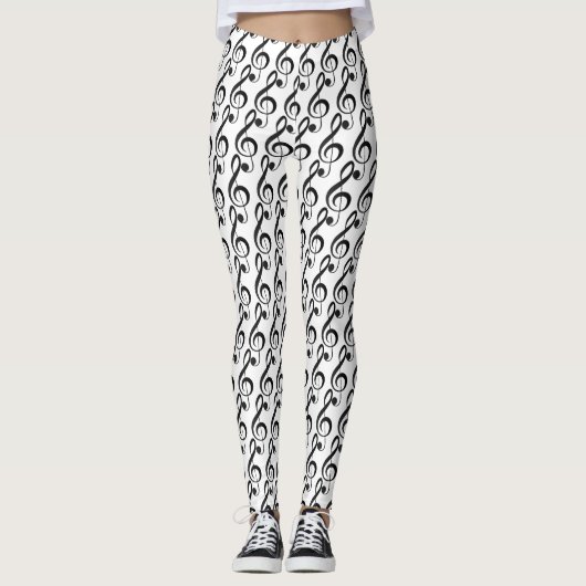 Music Clef Leggings (Vorderseite)
