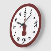 Music Clock Große Wanduhr (Winkel)