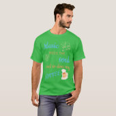 Music Coffee Loops witzig T-Shirt (Vorne ganz)
