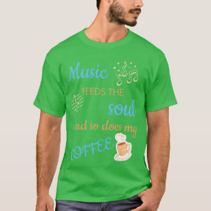 Music Coffee Loops witzig T-Shirt