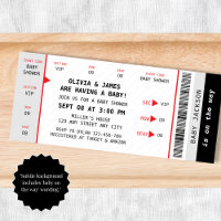 Music Concept Ticket Einzigartiges Baby Shower