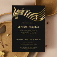 Music Concert Black Gold Senior Erwägung Elegant